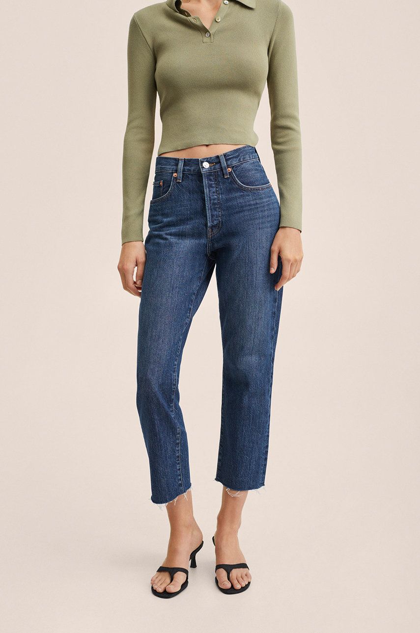 Mango jeansi femei , high waist