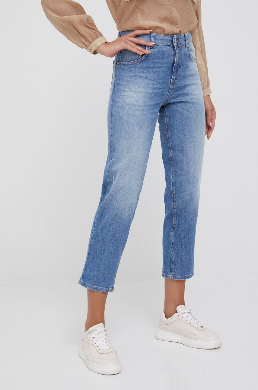 Sisley jeansi femei, high waist