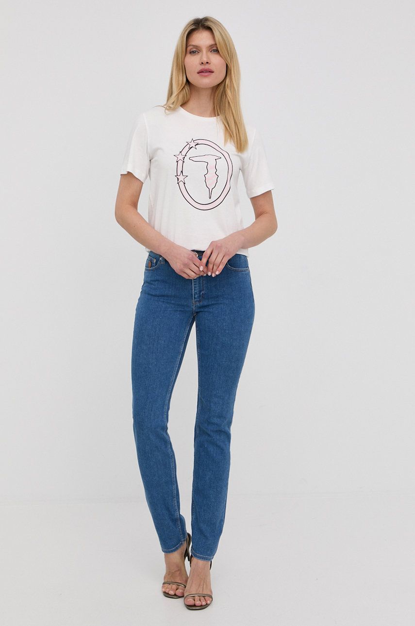 Trussardi jeansi femei , medium waist