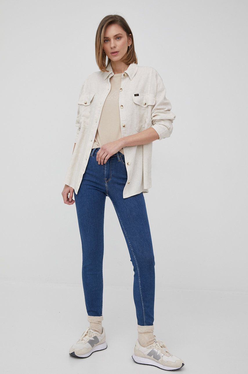 Lee jeansi Foreverfit Clean Riley femei , medium waist