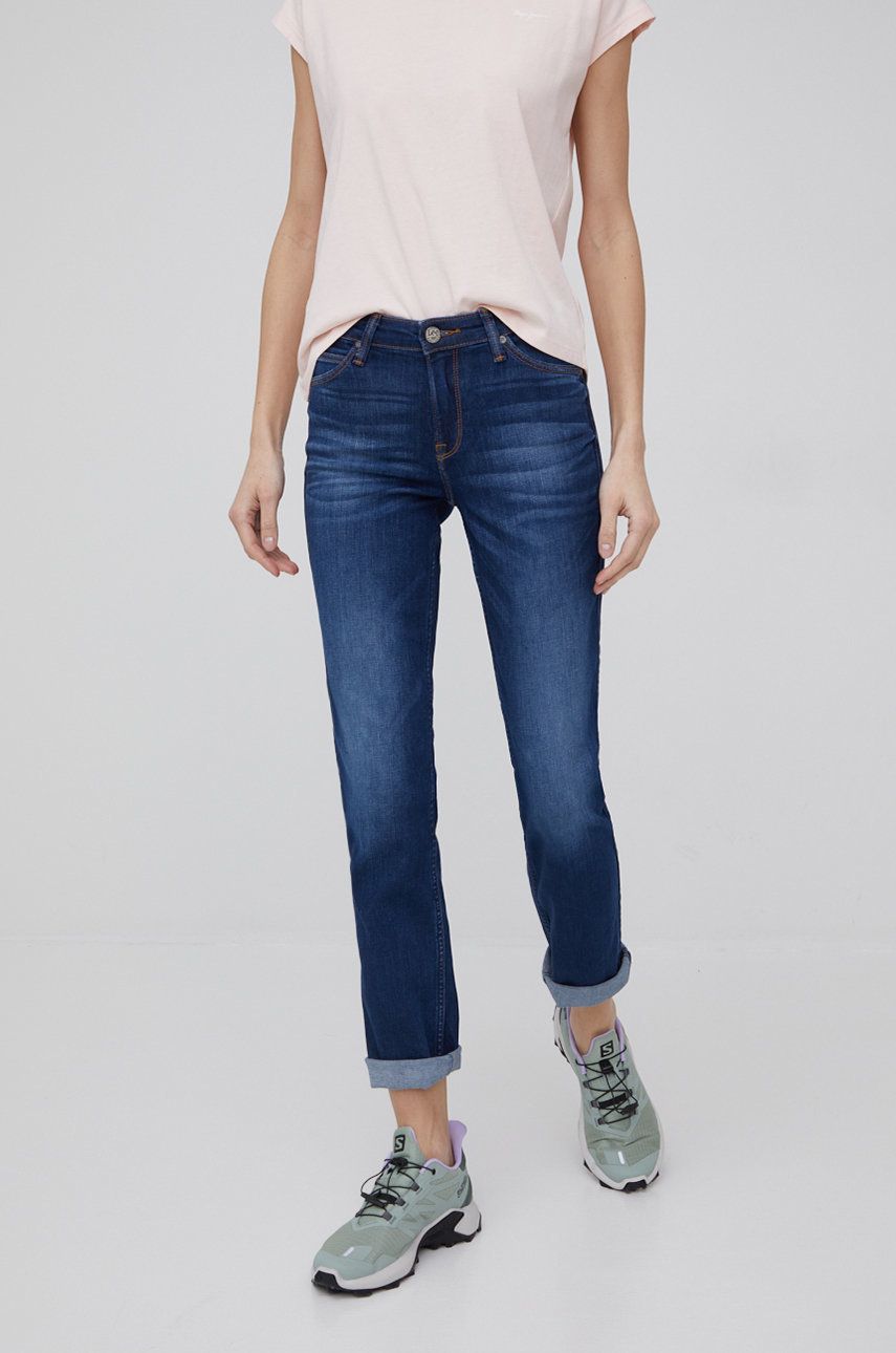 Lee jeansi Marion Straight Night Sky femei , medium waist