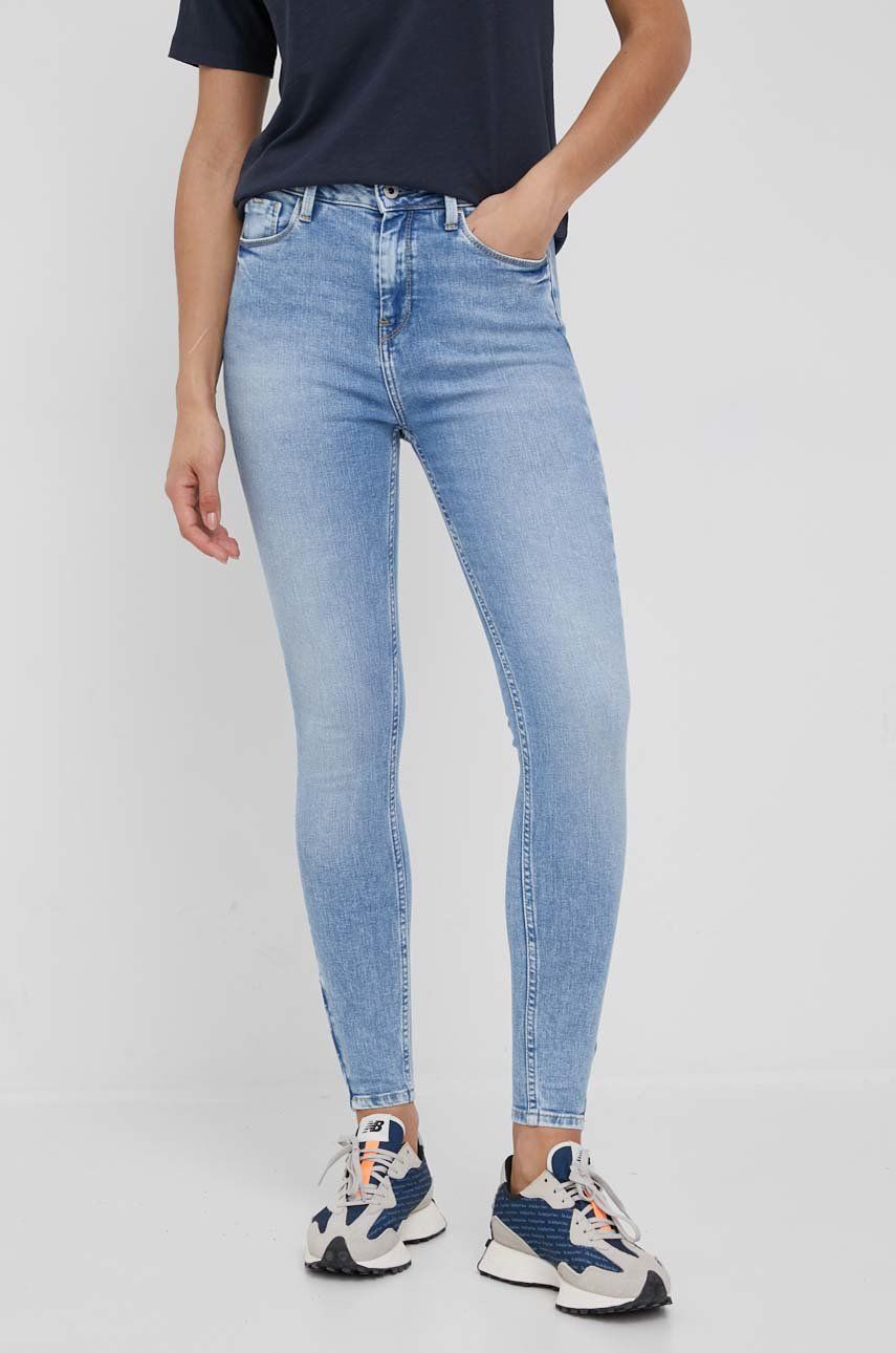 Pepe Jeans jeansi Dion Zip femei , medium waist