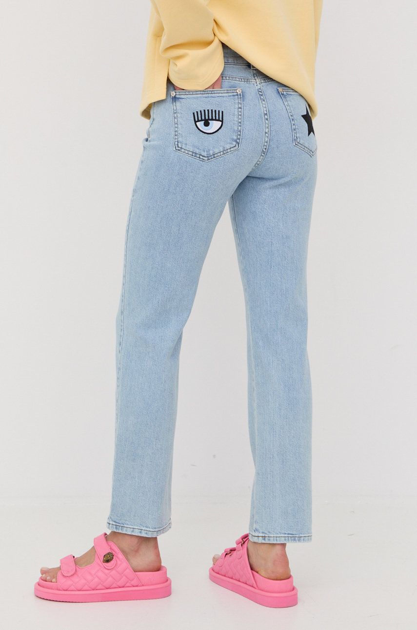 Chiara Ferragni jeansi femei , high waist