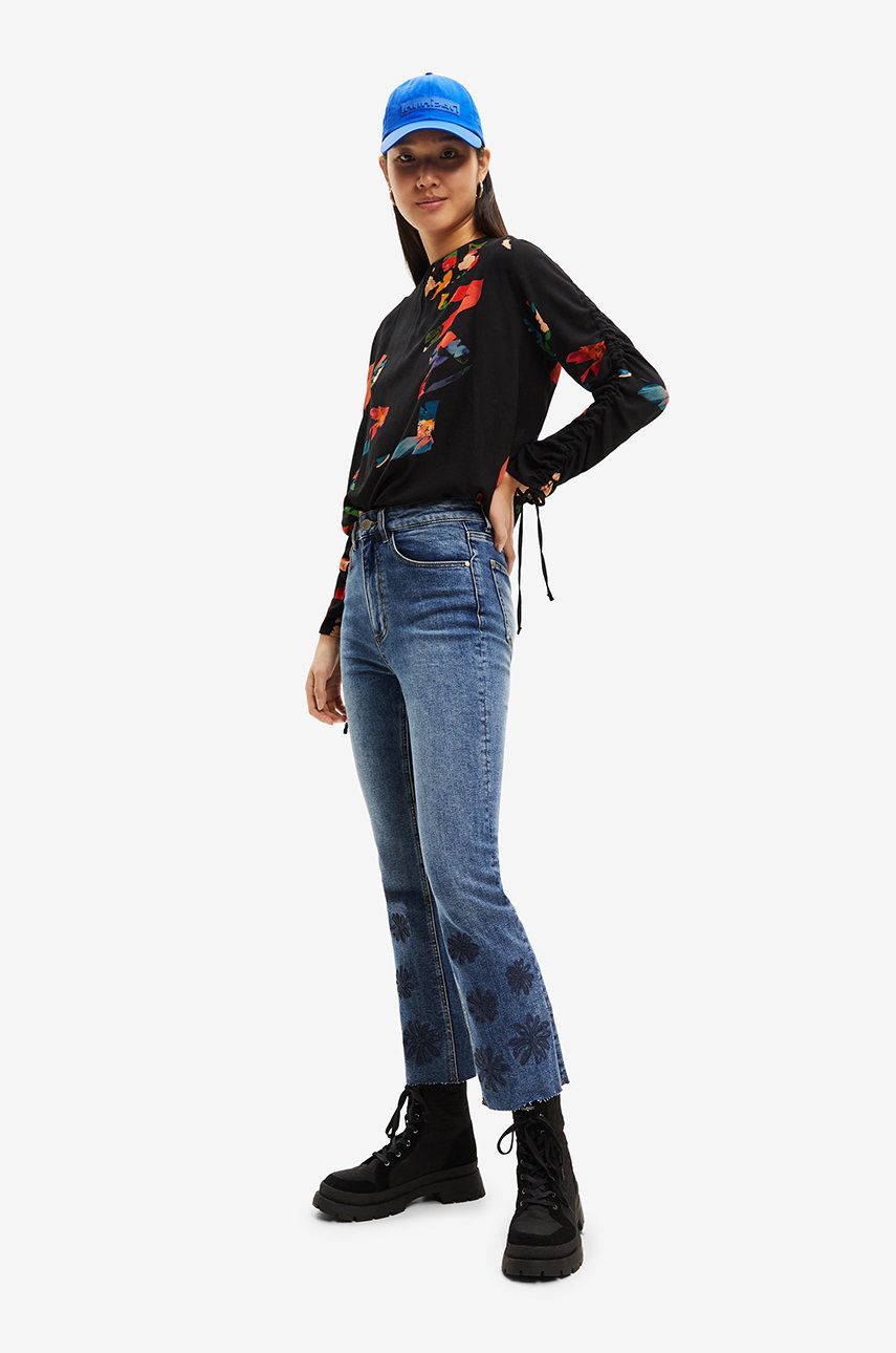 Desigual jeansi femei , high waist
