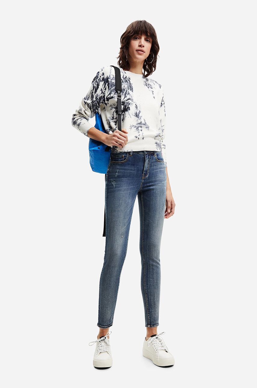 Desigual jeansi femei , medium waist