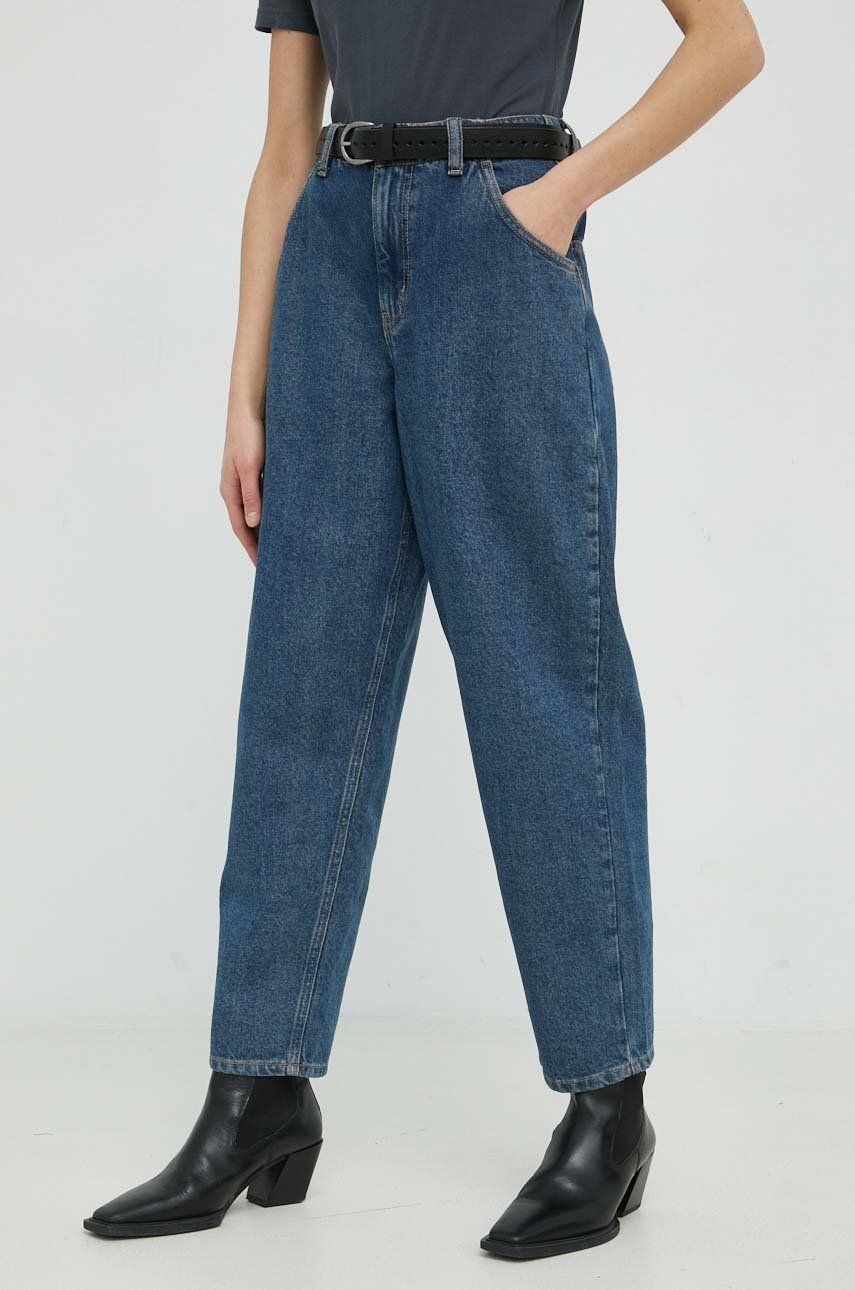 American Vintage jeansi femei , high waist