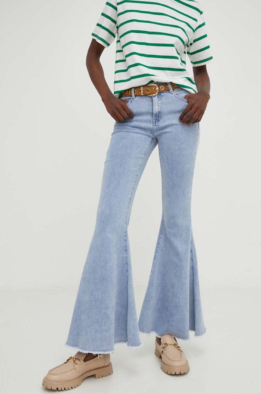 Answear Lab jeansi PREMIUM femei medium waist