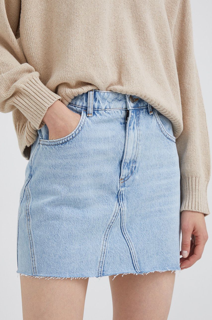 Sisley fusta jeans mini, drept