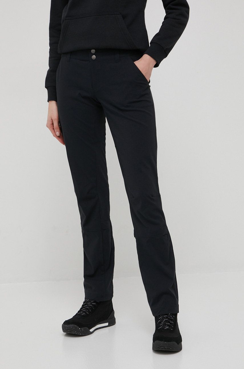 Columbia pantaloni de exterior femei, culoarea negru