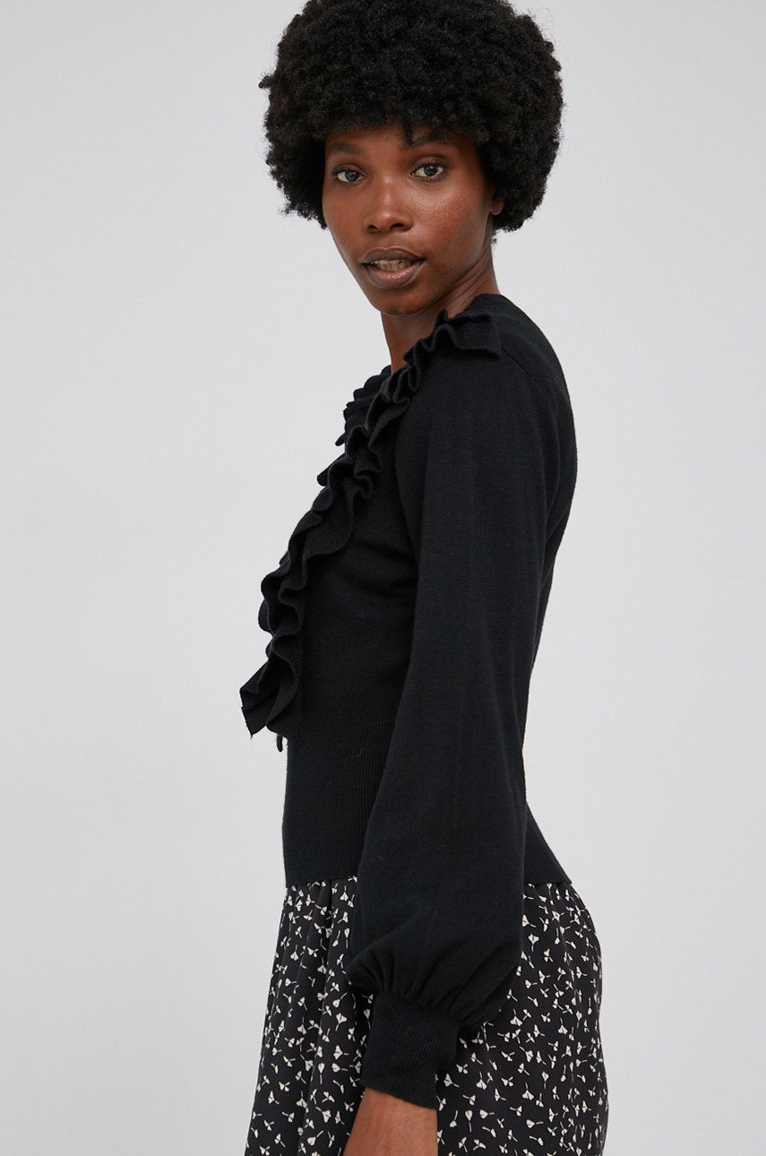 Answear Lab Pulover femei, culoarea negru, light