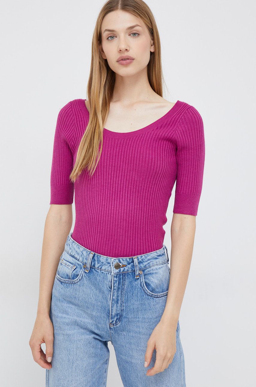 Vero Moda pulover femei, culoarea violet, light