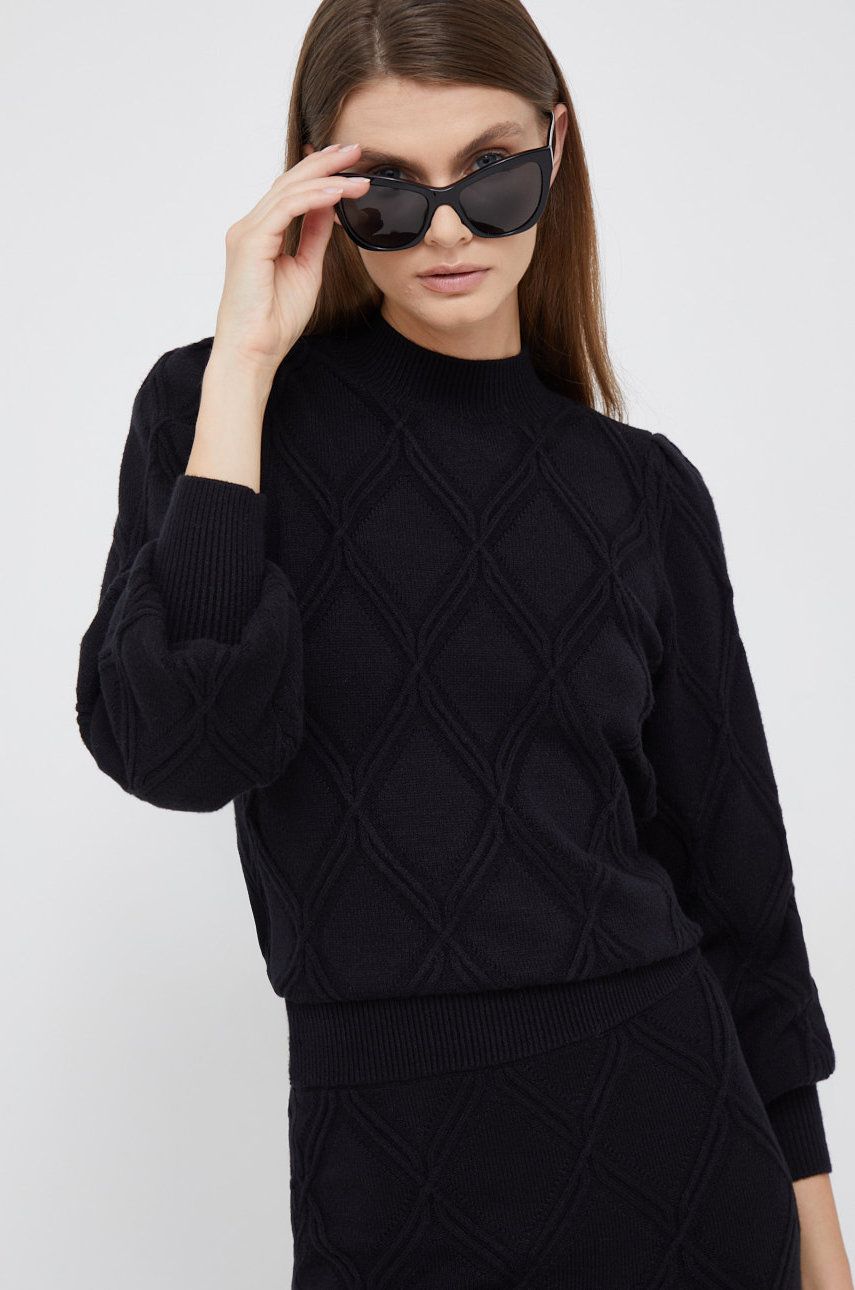 Y.A.S pulover femei, culoarea negru, light