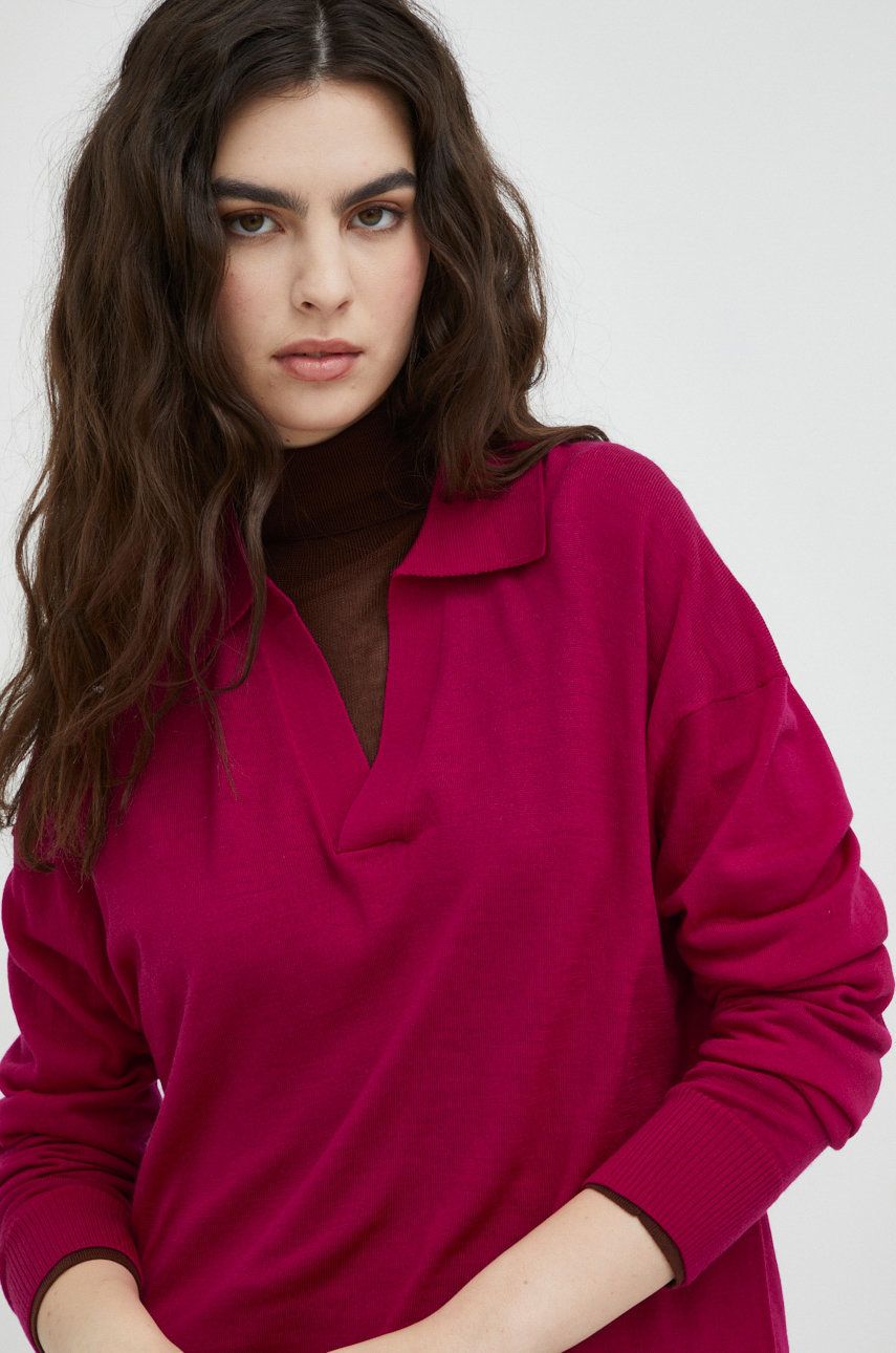 G-Star Raw pulover de lana femei, culoarea roz, light