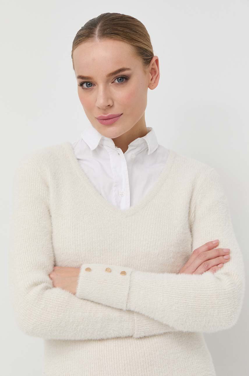 Morgan pulover femei, culoarea bej, light