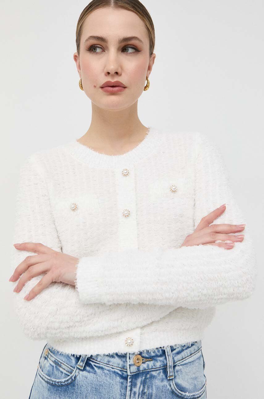 Miss Sixty pulover femei, culoarea alb, light