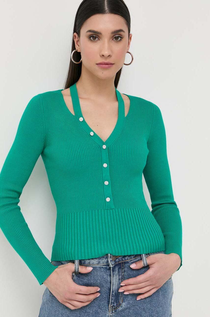 Morgan pulover femei, culoarea verde, light