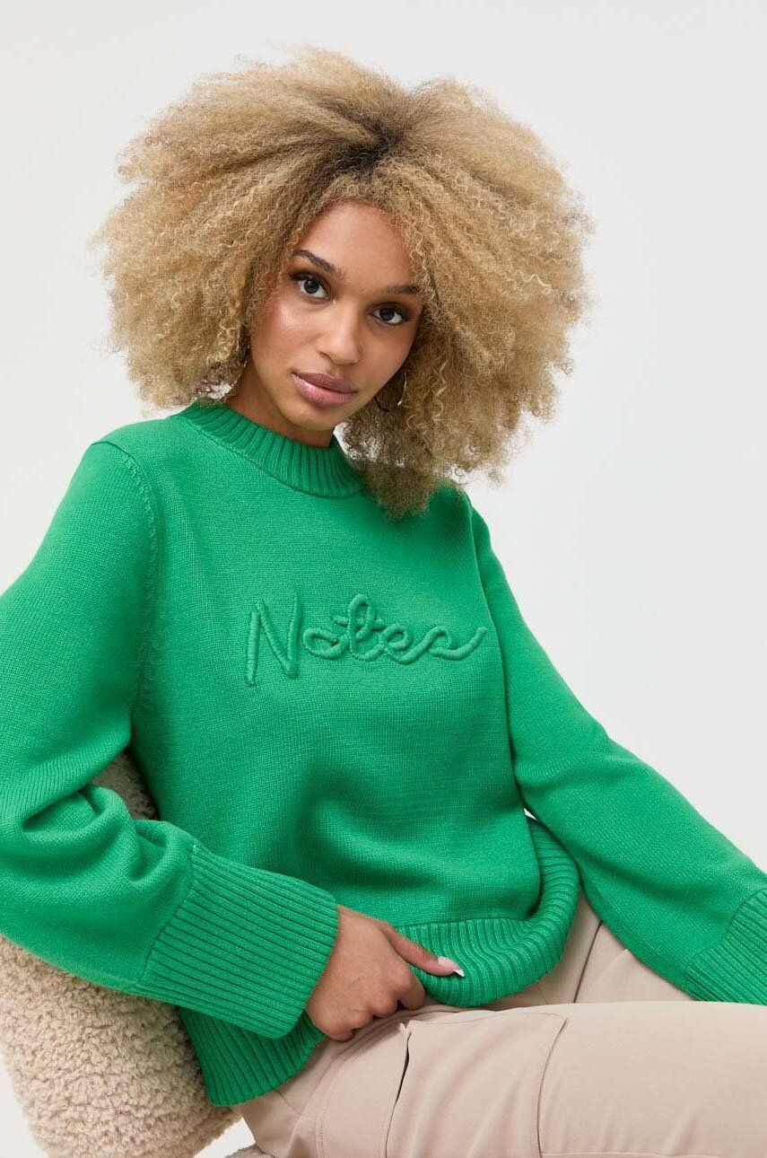 Notes du Nord pulover femei, culoarea verde