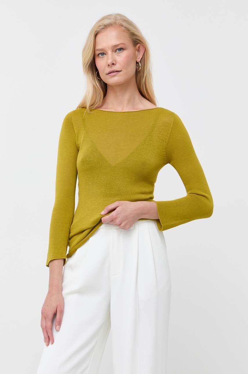 MAX&Co. pulover femei, culoarea verde, light
