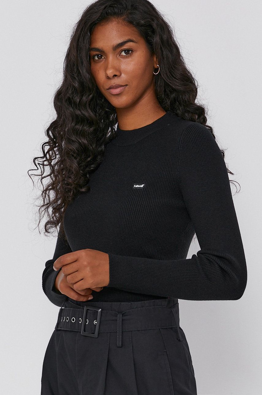 Levi’s pulover femei, culoarea negru, light A0719.0000-Blacks