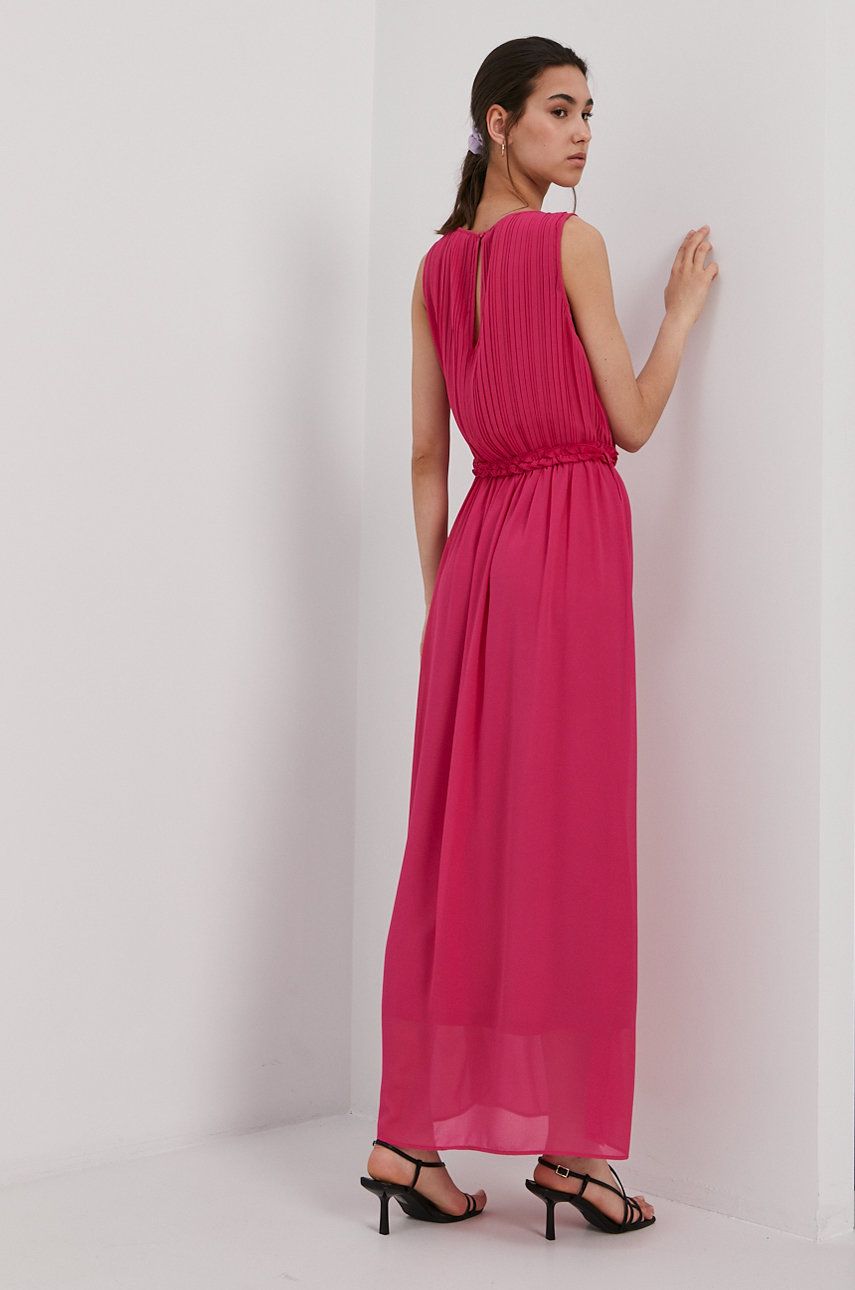 Jacqueline de Yong Rochie culoarea roz, maxi, model drept